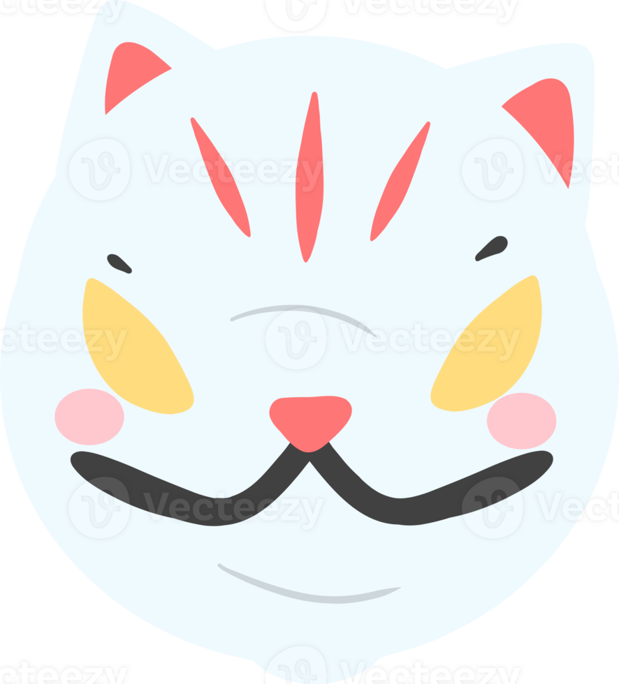 kitsune mask japan illustration png