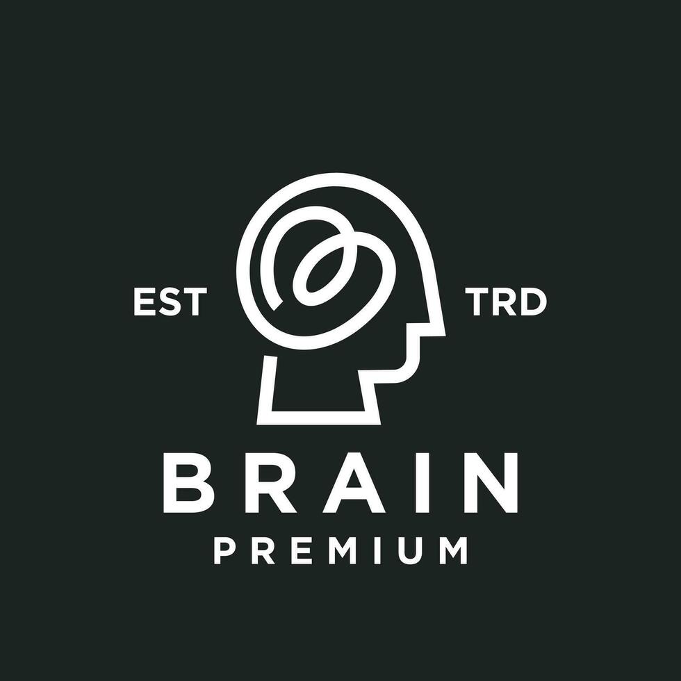 brain B Letter logo icon design illustration vector