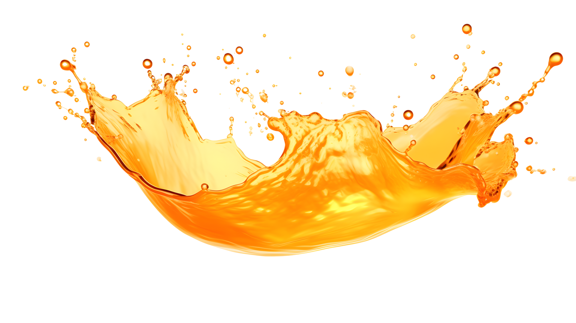 Liquid oil splash falling isolated on background. Generative AI