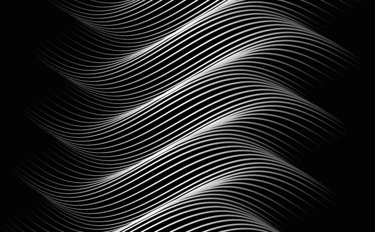 Black background with line curve design. Vector illustration. Eps10