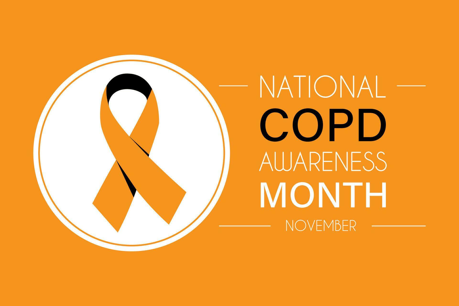 Chronic obstructive pulmonary disease COPD awareness month concept