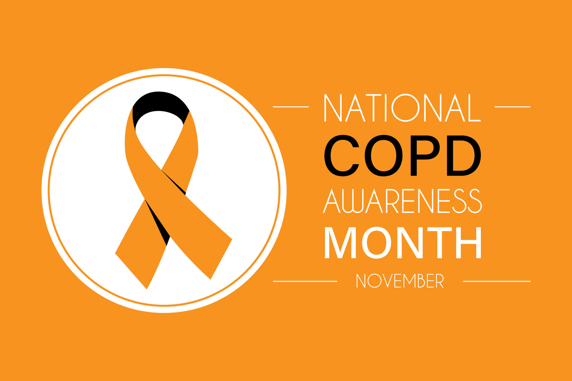 Chronic obstructive pulmonary disease COPD awareness month concept