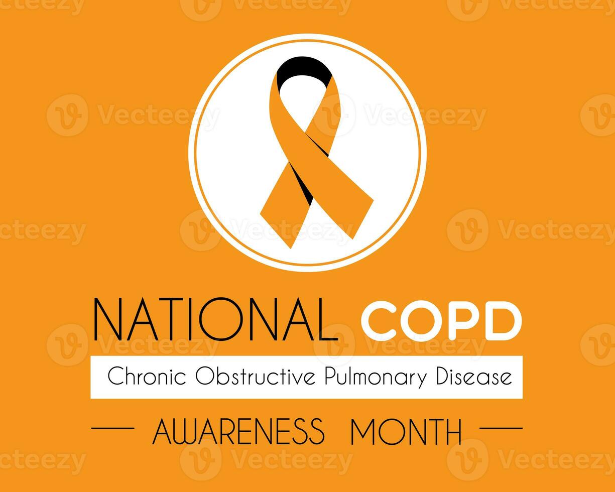 Chronic obstructive pulmonary disease COPD awareness month concept. World Chronic Obstructive Pulmonary Disease Day. World COPD day. photo