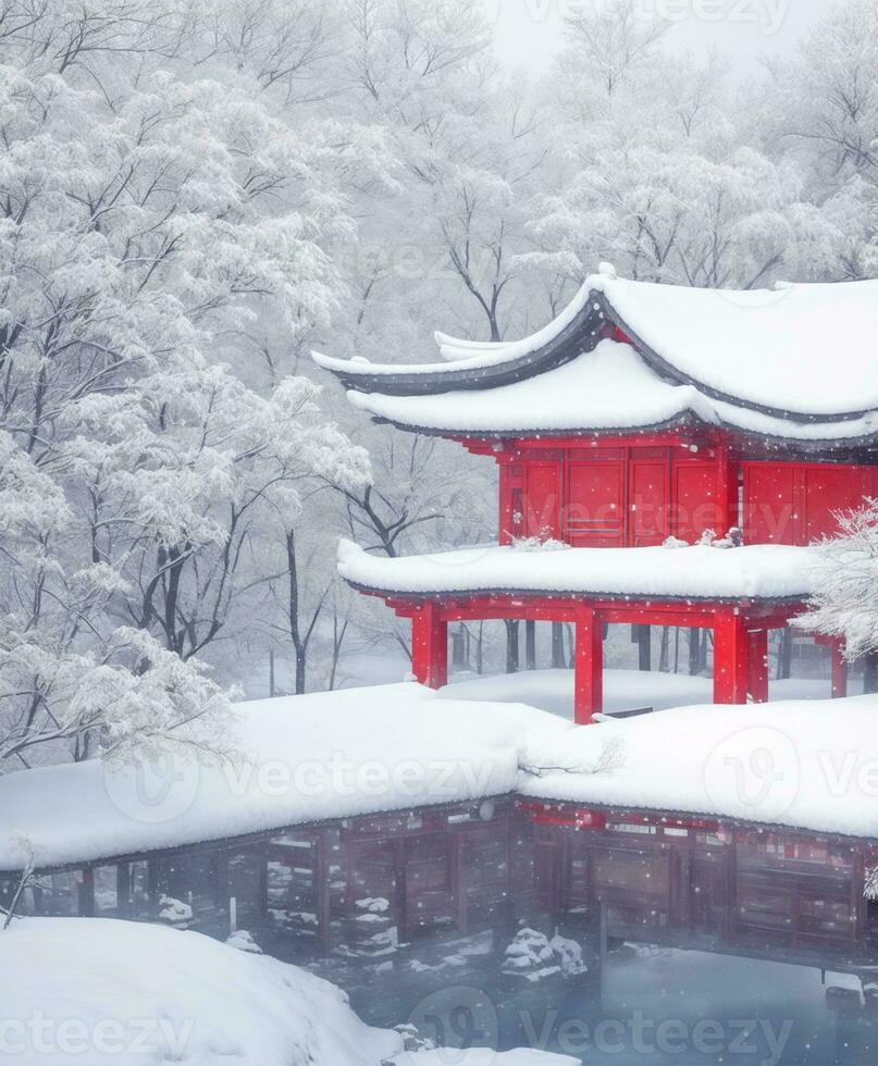 Winter in asia photo