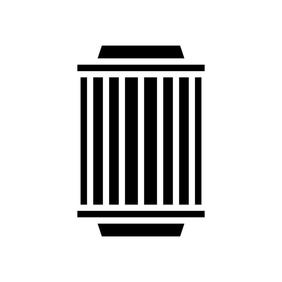 air filter car mechanic glyph icon vector illustration