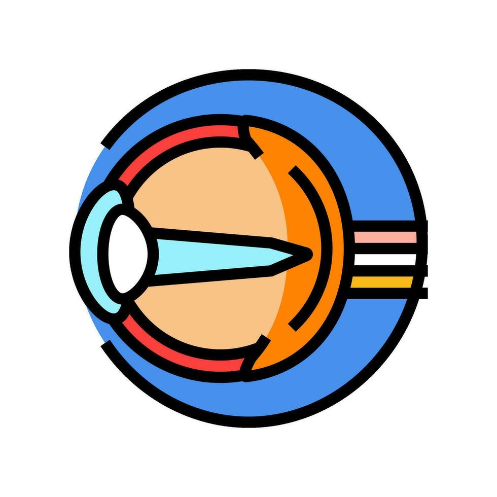 changes vision disease symptom color icon vector illustration