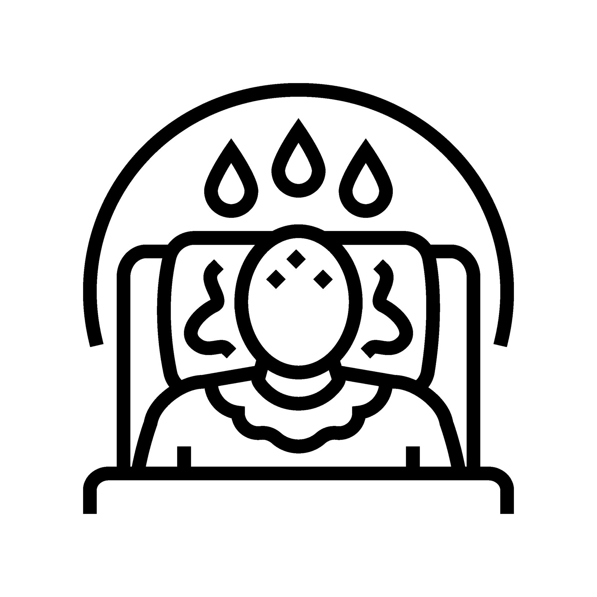 night sweats disease symptom line icon vector illustration 28085908