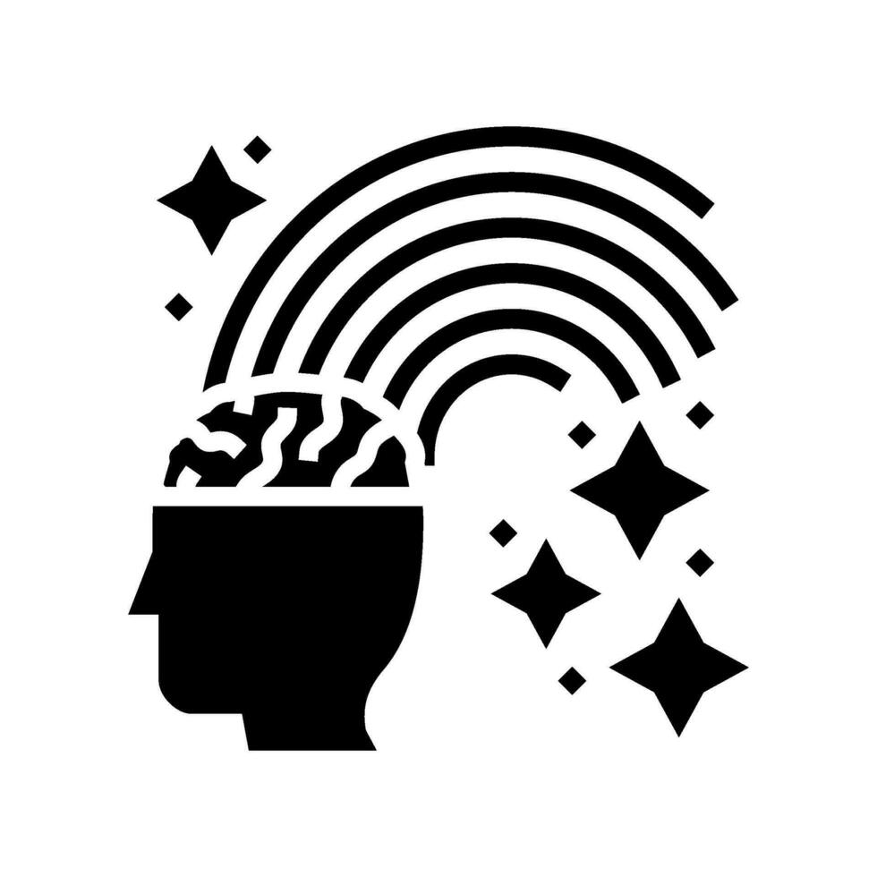 inspiration muse succes challenge glyph icon vector illustration