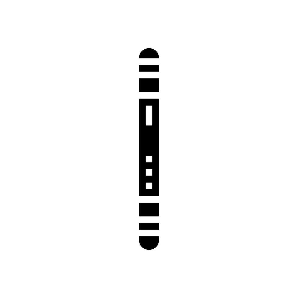 mezuzá jamba glifo icono vector ilustración