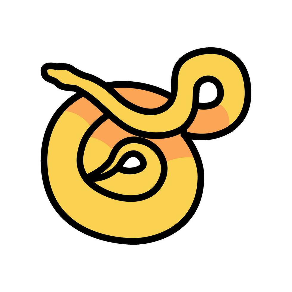 python animal snake color icon vector illustration