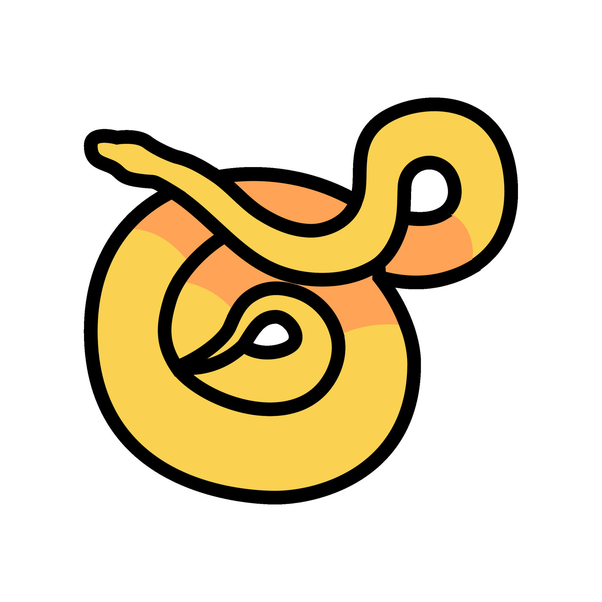 python animal snake color icon vector illustration 28086142 Vector Art ...