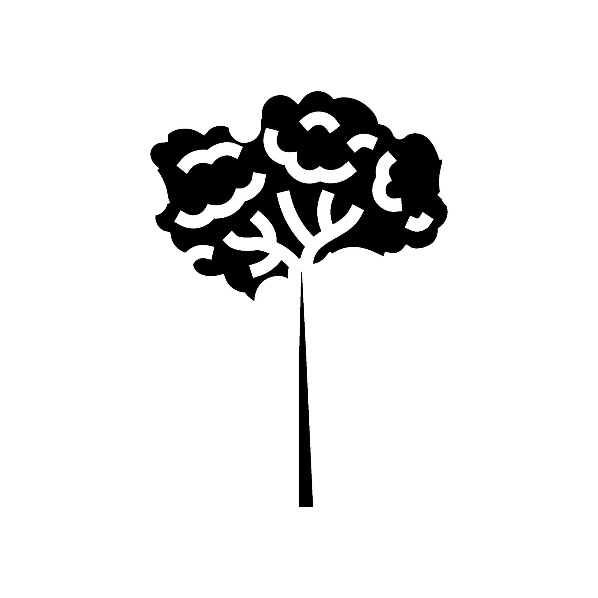 brazil nut tree glyph icon vector illustration 28086199 Vector Art at