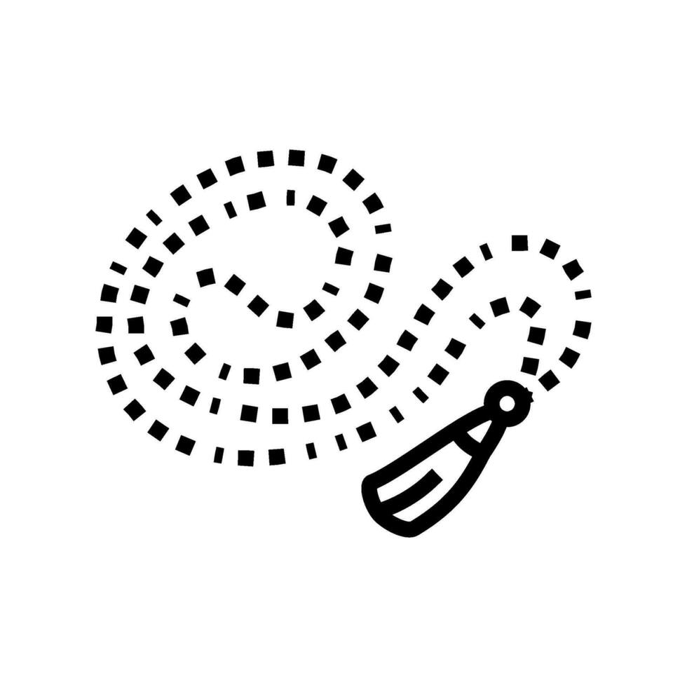 prayer beads mala buddhism line icon vector illustration