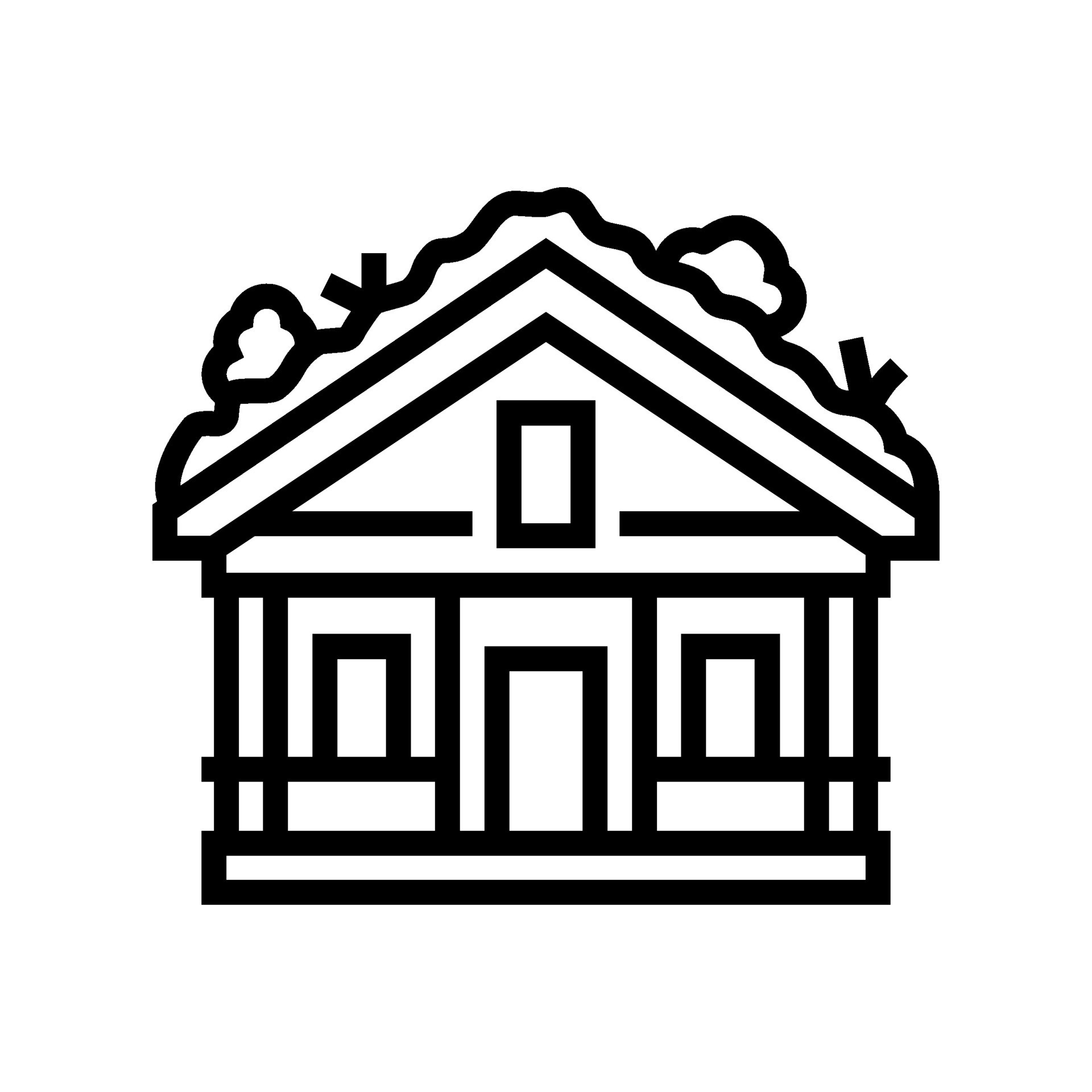 green roof environmental line icon vector illustration 28086514 Vector