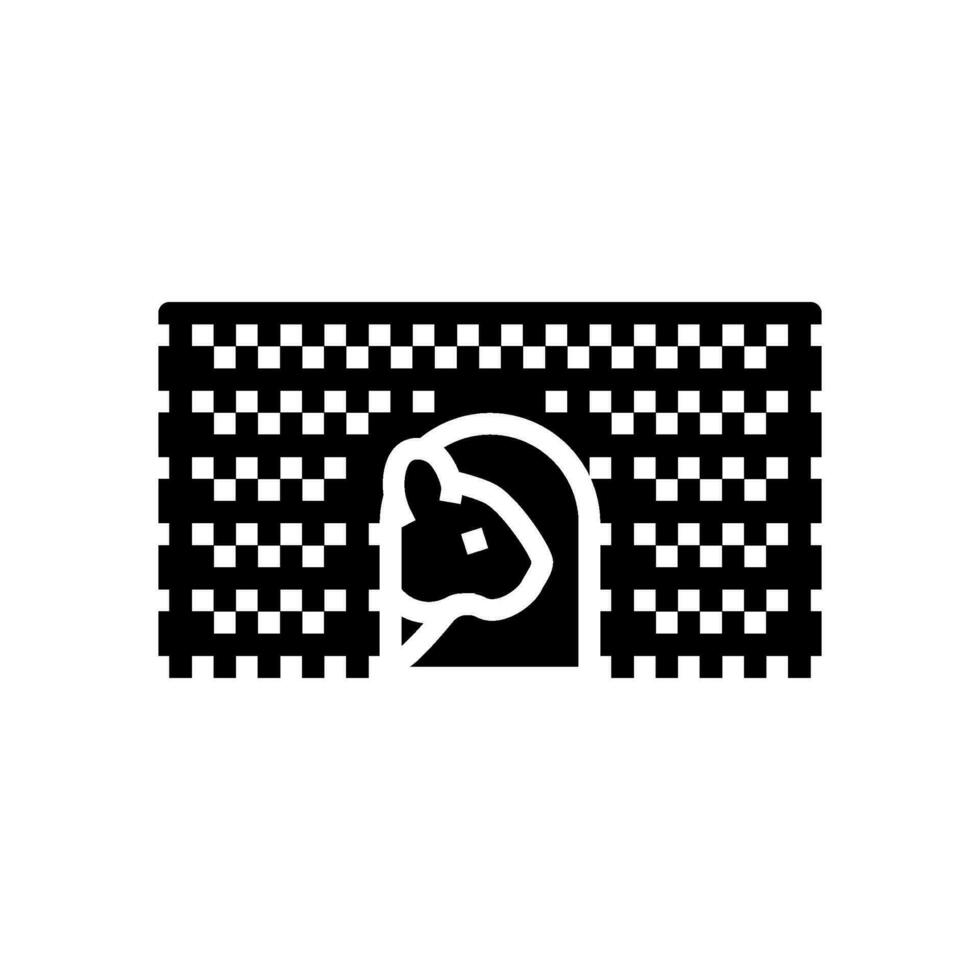 hamster house pet glyph icon vector illustration
