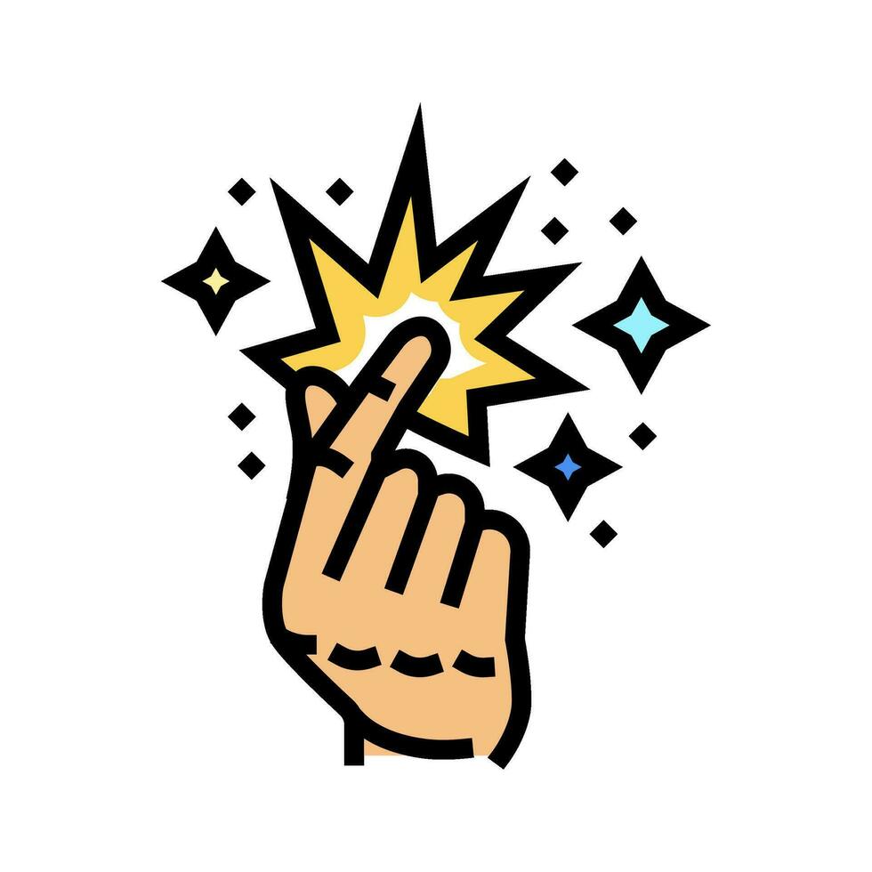 enthusiasm spark succes challenge color icon vector illustration