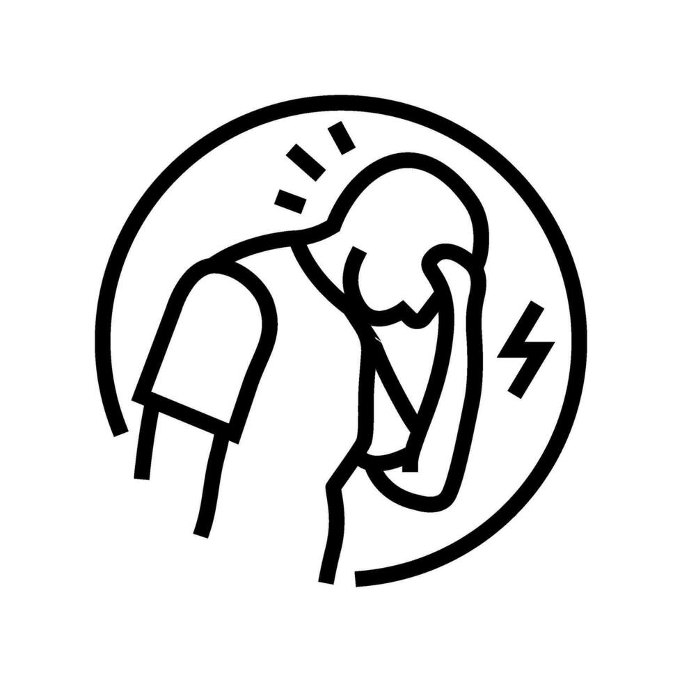 chronic pain disease symptom line icon vector illustration 28086576 Vector  Art at Vecteezy