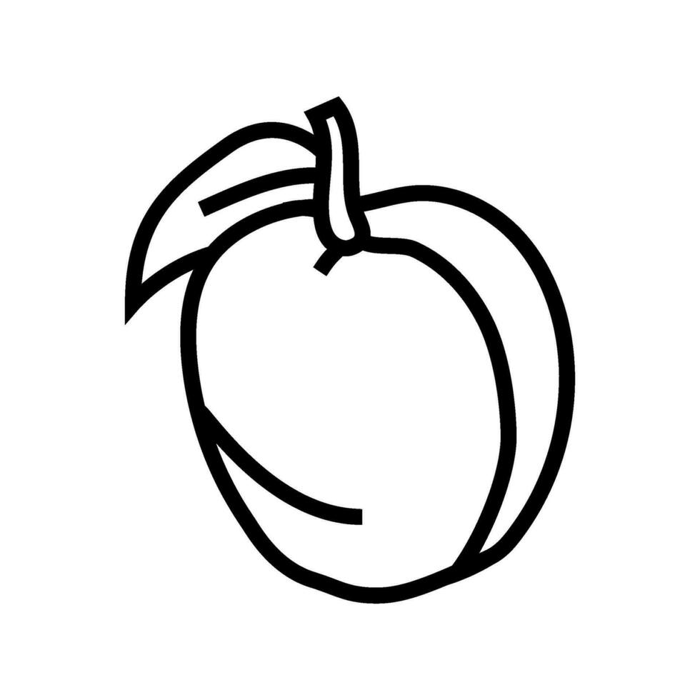 immortal peach taoism line icon vector illustration