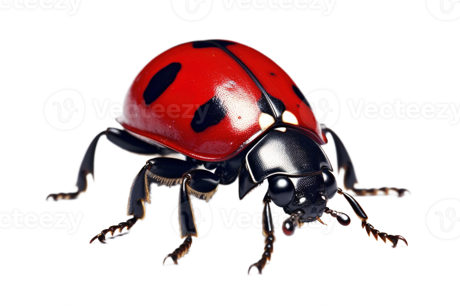 ladybug insect bug isolated on transparent background. PNG file, cut out. AI Generated