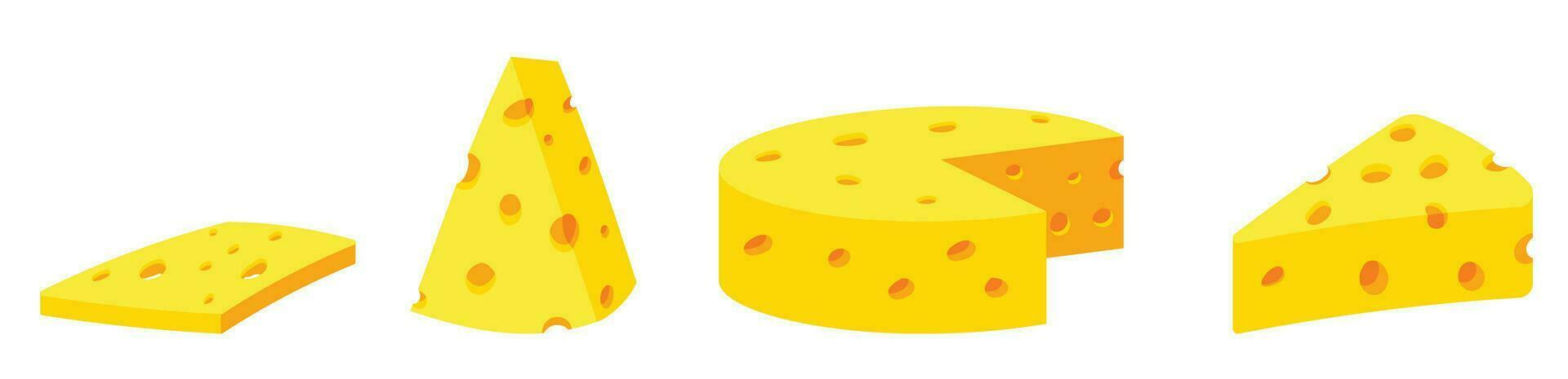 a block of cheese vector isolated icon yellow