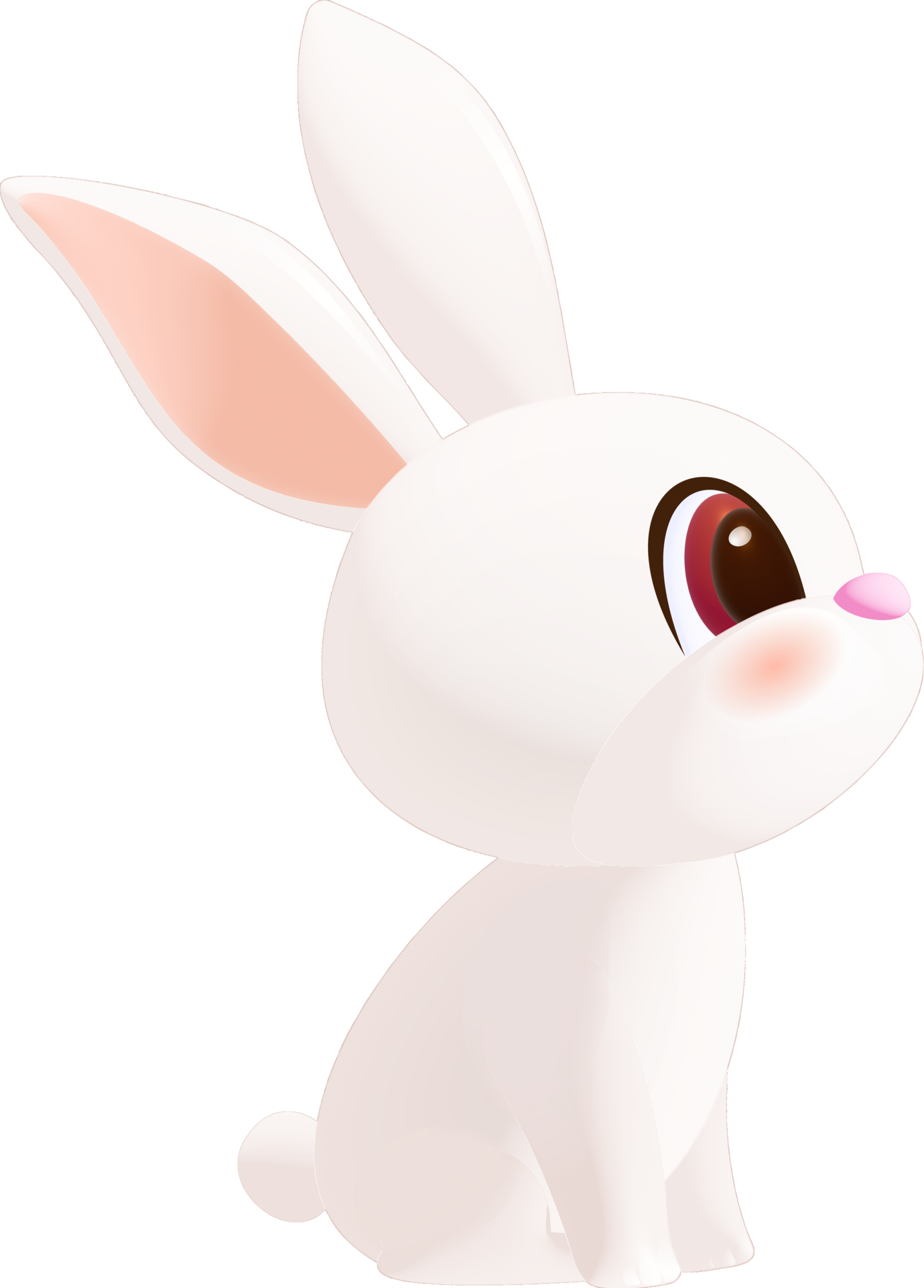 Hand-drawn cartoon cute rabbit 28087499 PNG