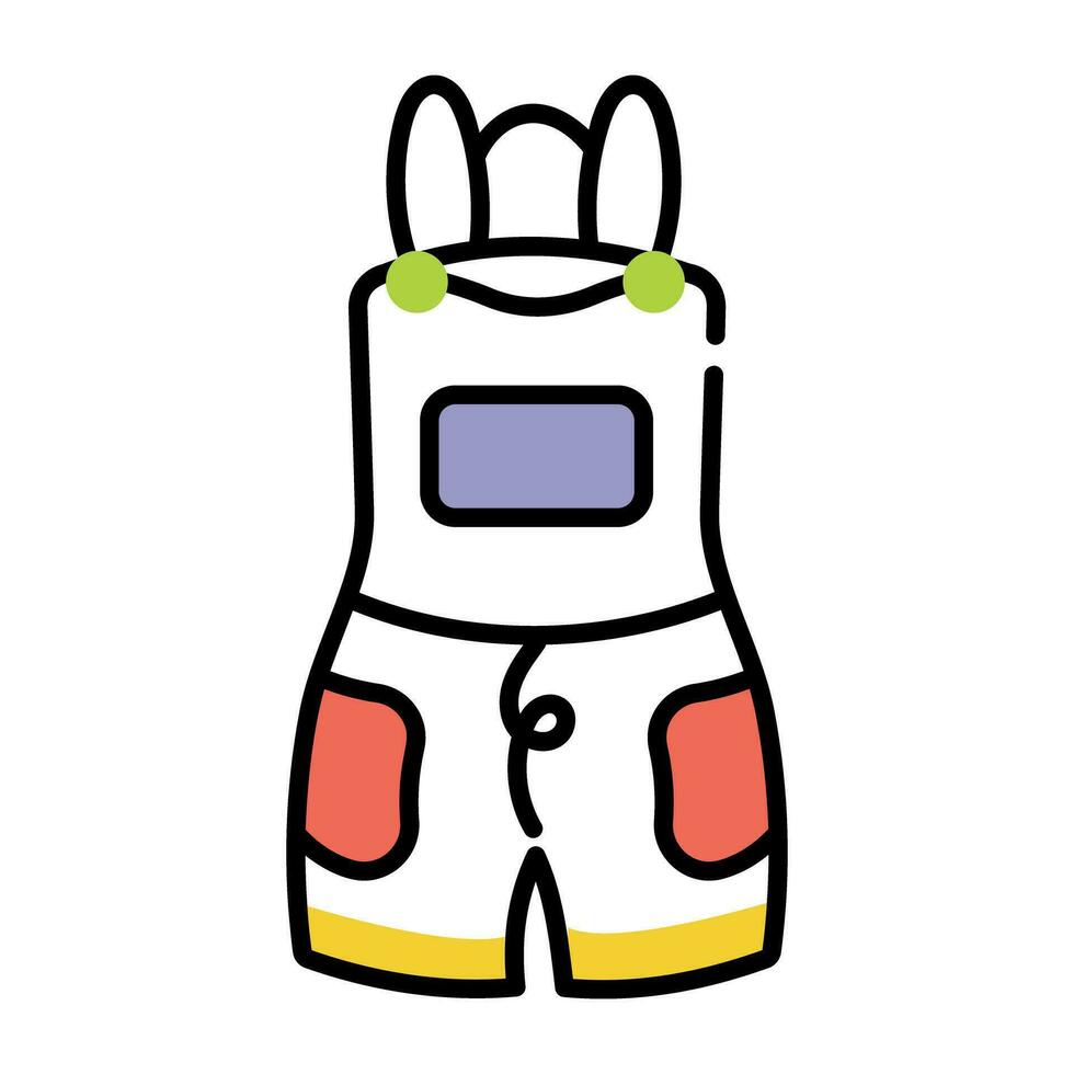 Trendy Fishing Overall vector