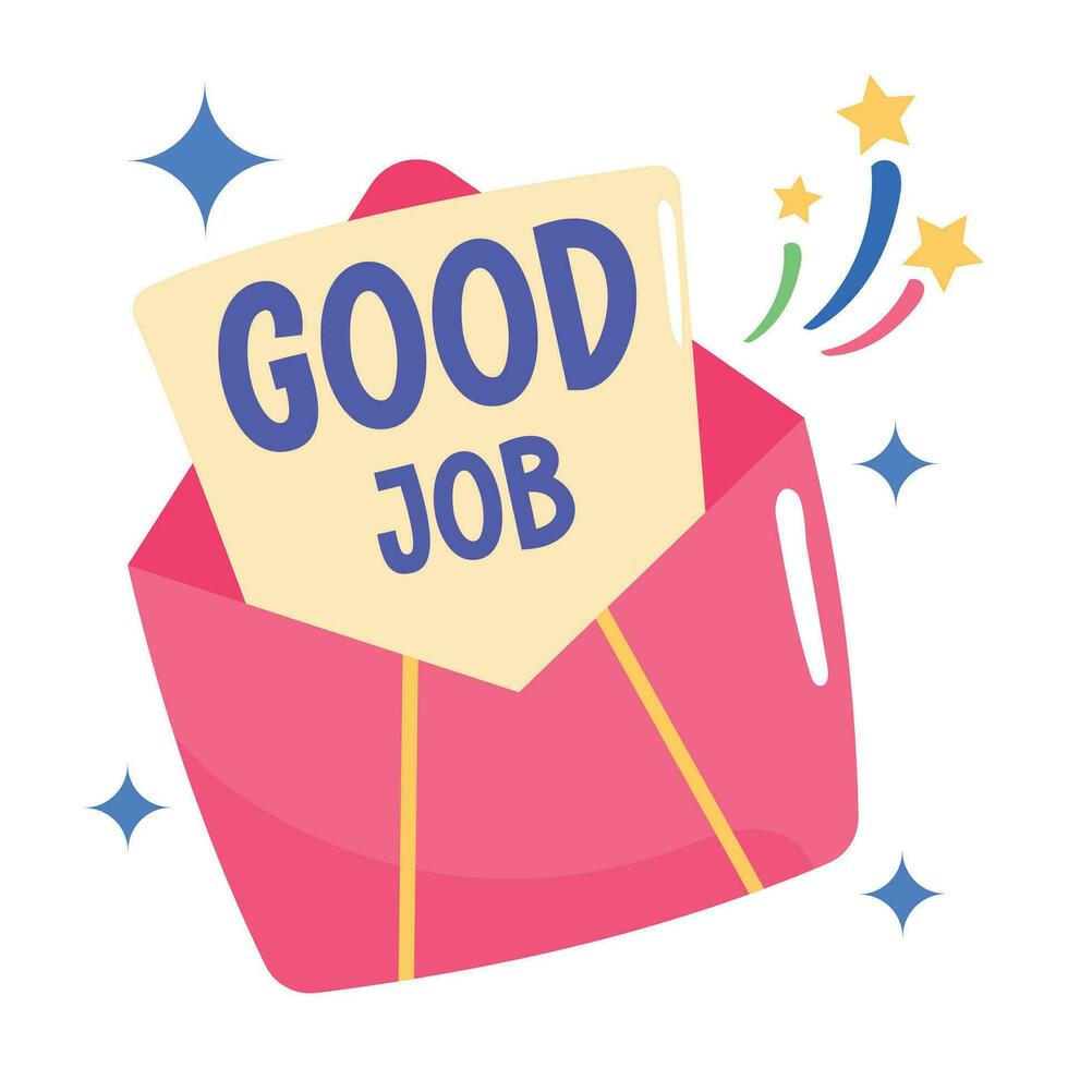 Trendy Praise Letter vector