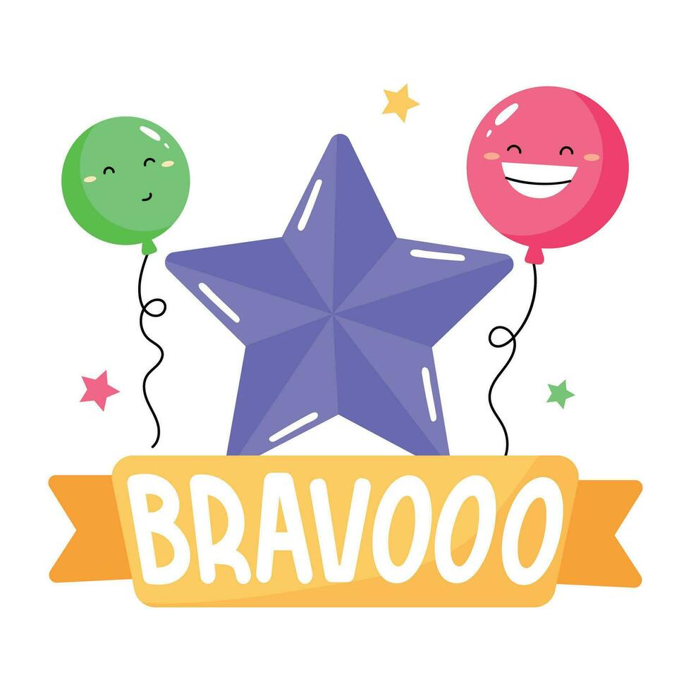 Trendy Bravo Word vector