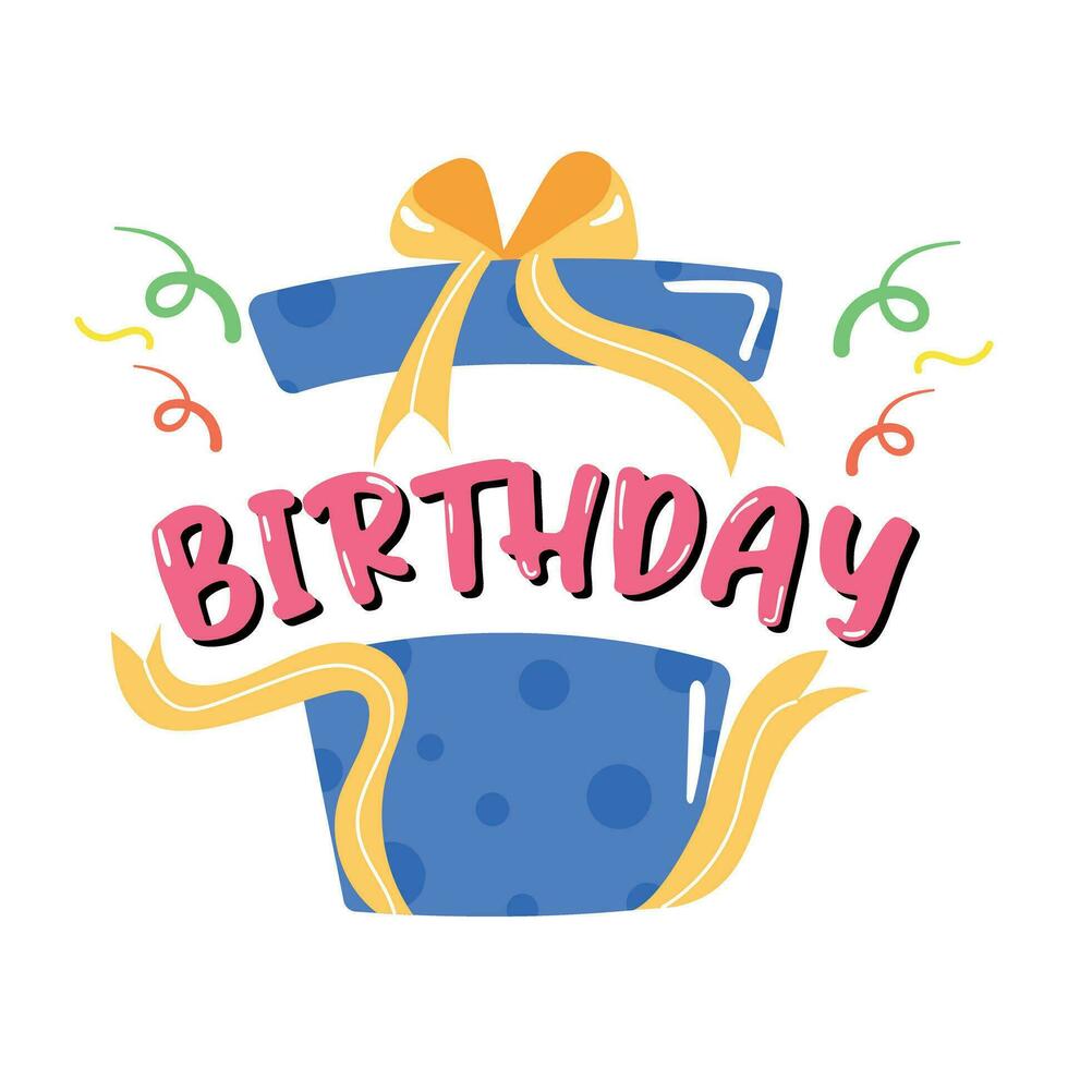 Trendy Gift Hamper vector