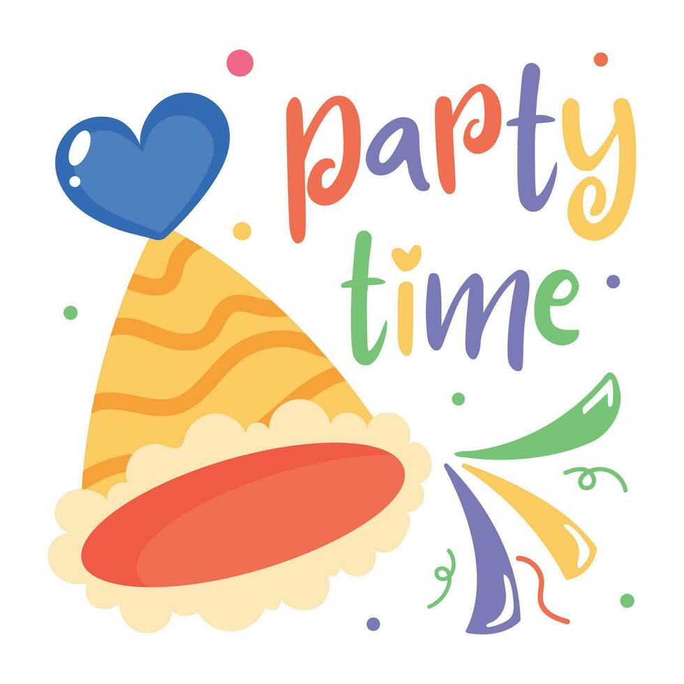 Trendy Party Popper vector