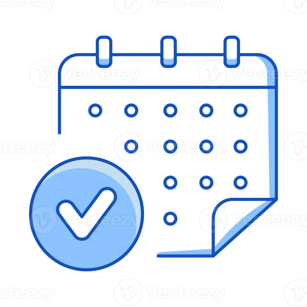 Checklist Notification Set Calendar Notification Doodle Style png
