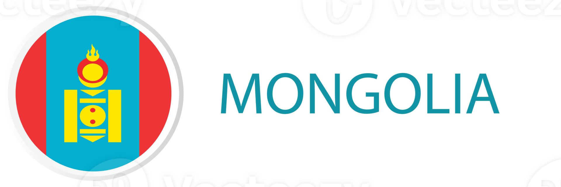 Mongolia flag in web button, button icons. png