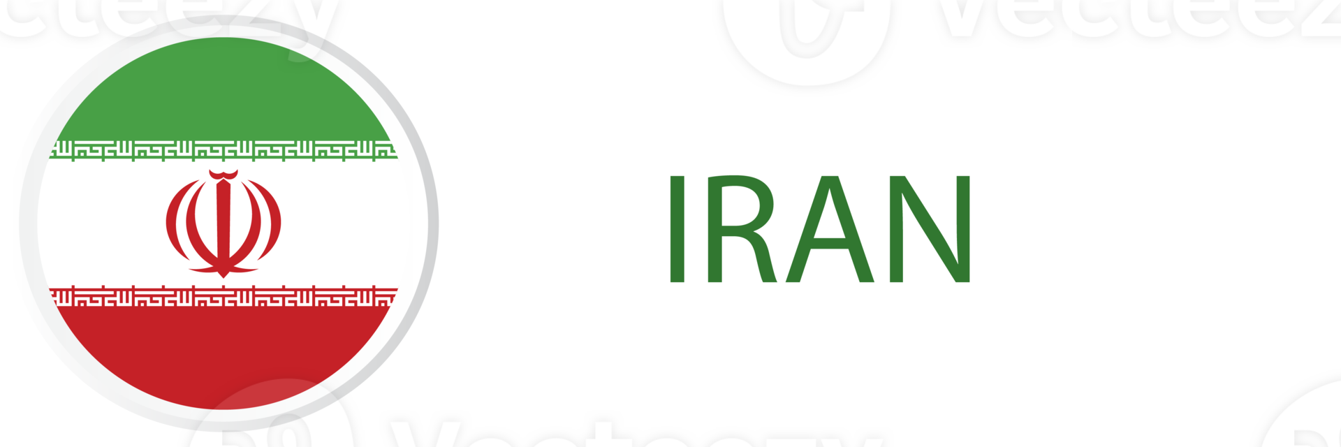 Iran flag in web button, button icons. png