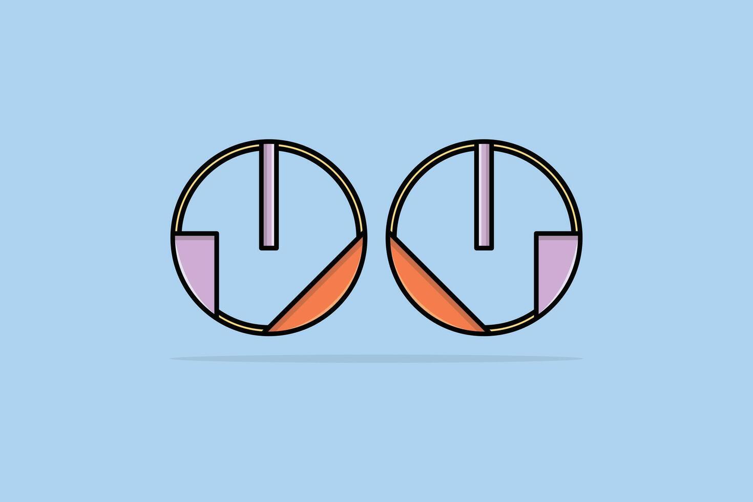 Trendy flat earrings jewelry vector illustration. Beauty fashion objects icon concept. New arrival women jewelry earrings vector design.