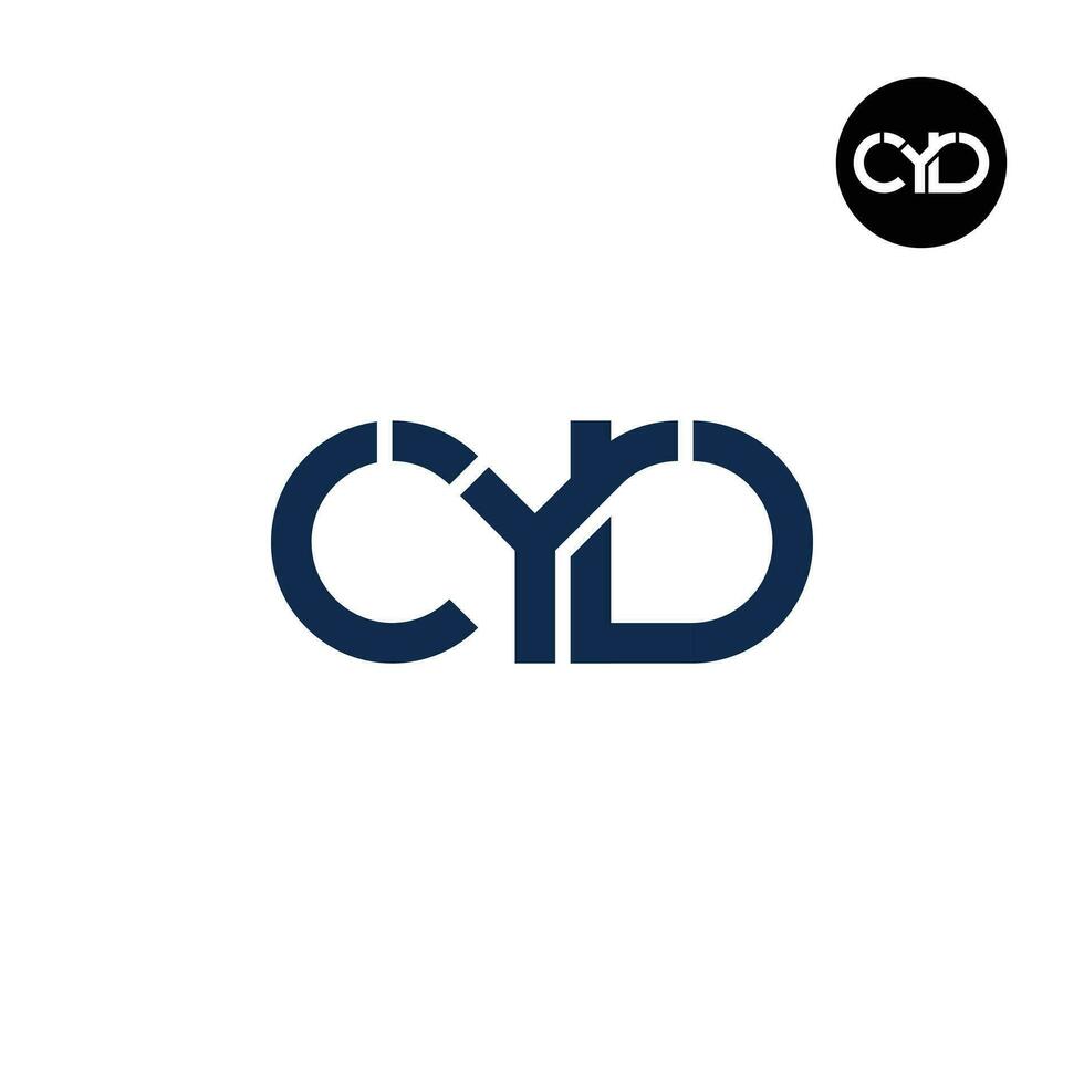 Letter CYD Monogram Logo Design vector