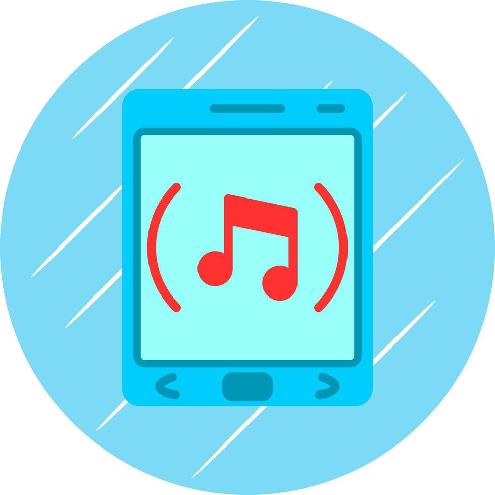 música aplicación vector icono diseño