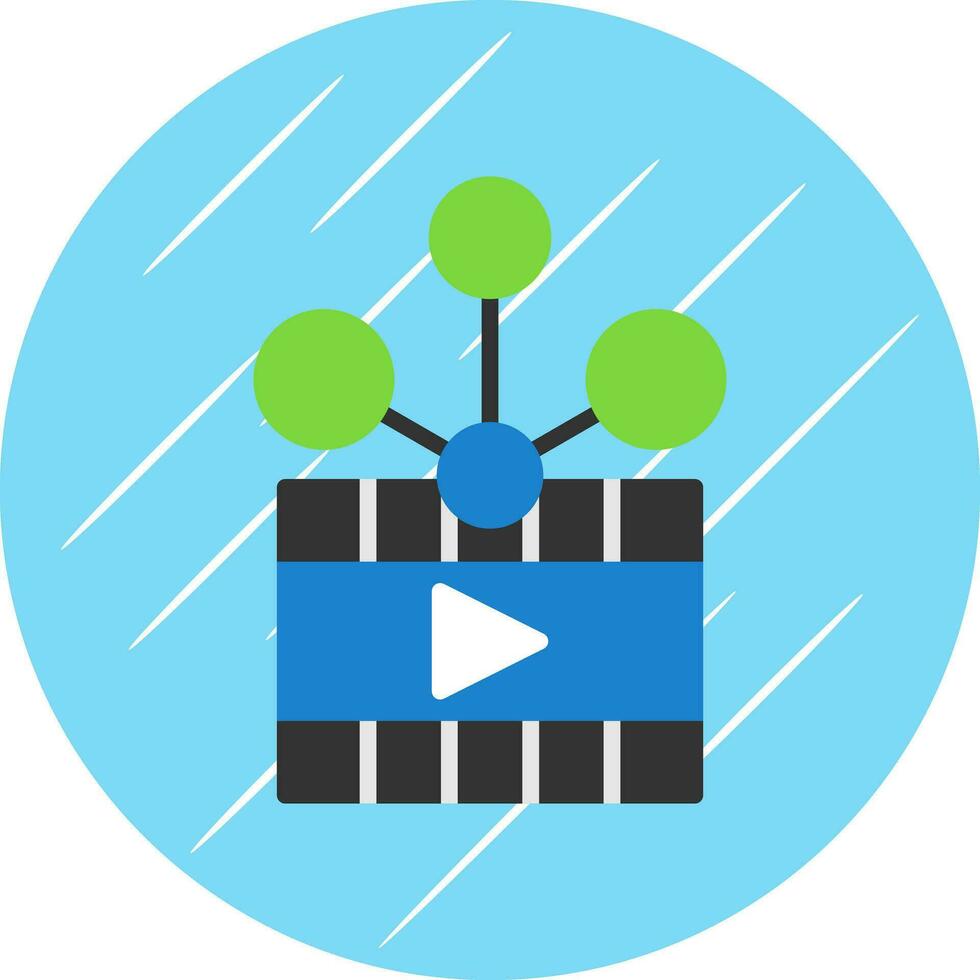 Video sharing Vector Icon Design