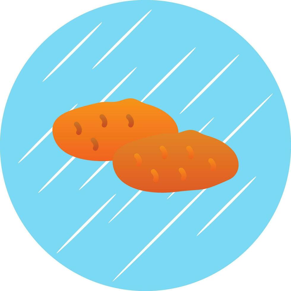 Potatoes Vector Icon Design