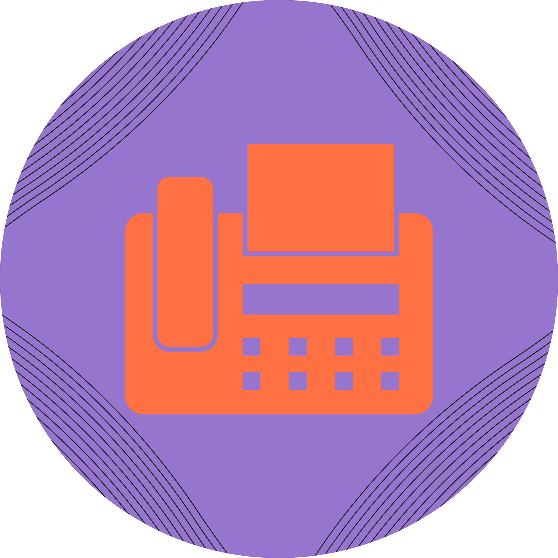 Fax Machine Vector Icon 28092121 Vector Art at Vecteezy