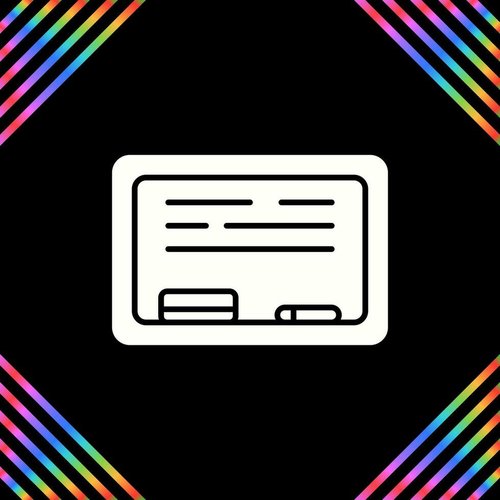 White Board Vector Icon