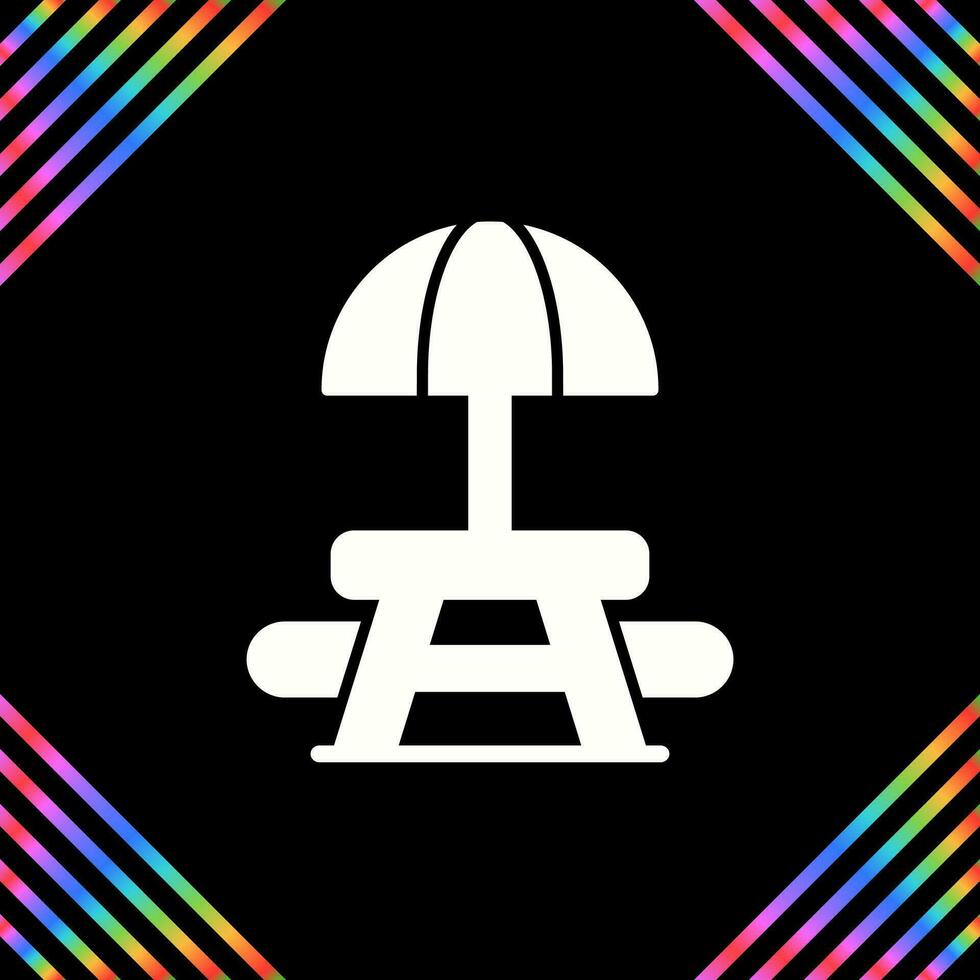 Picnic Table Vector Icon