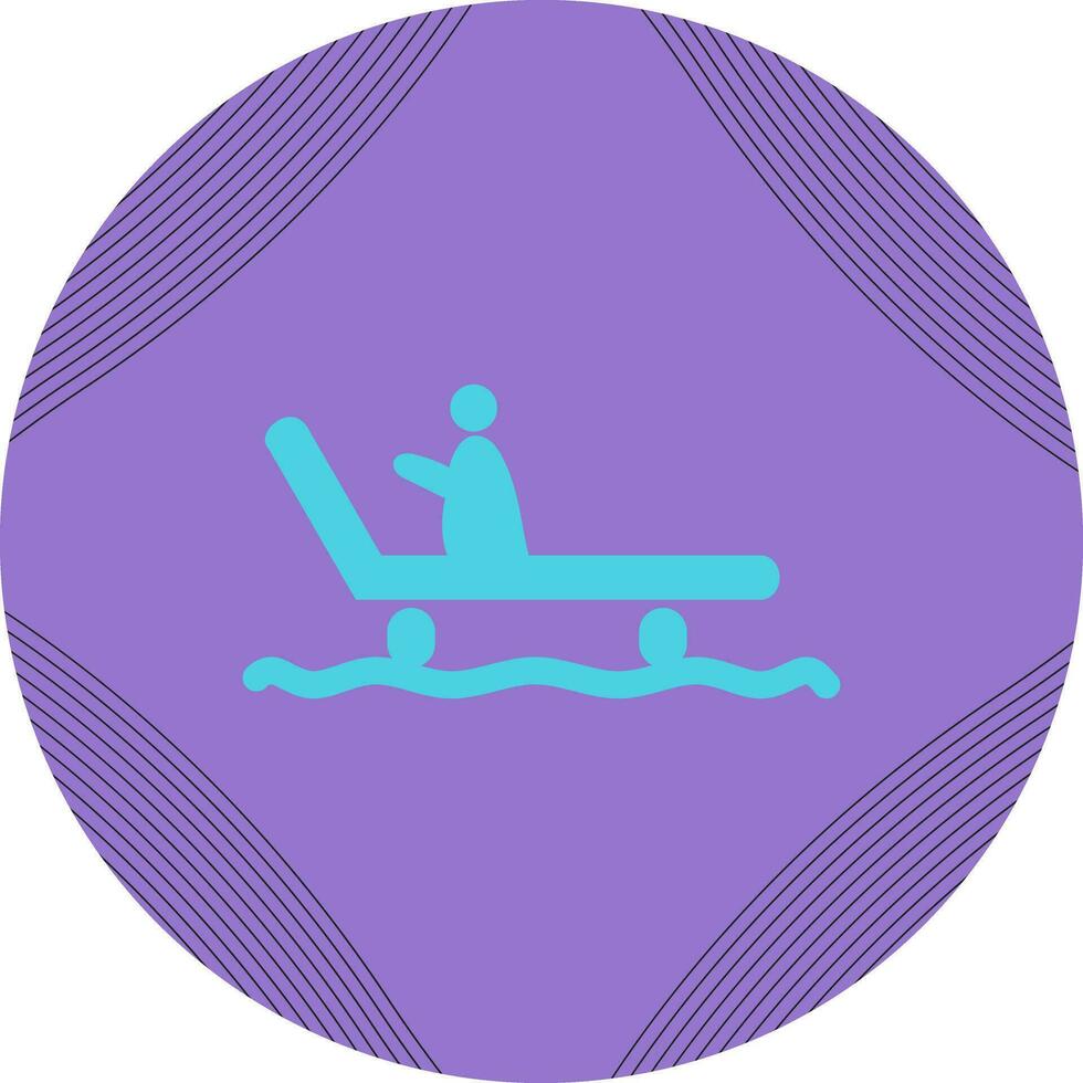 Riding Sled Vector Icon