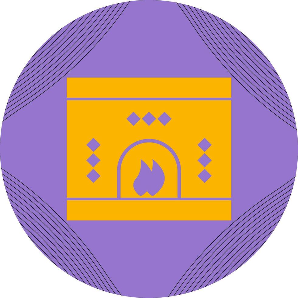 Fireplace Vector Icon