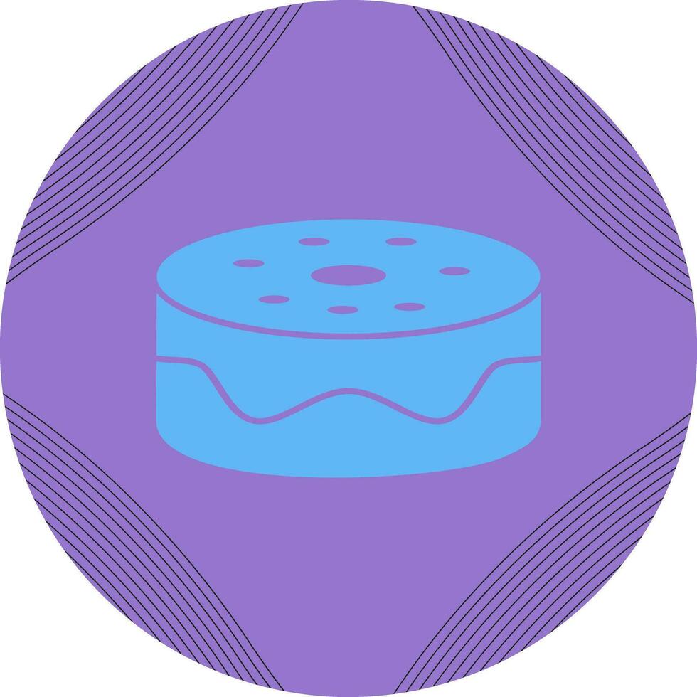 Chocolate fudge cake Vector Icon