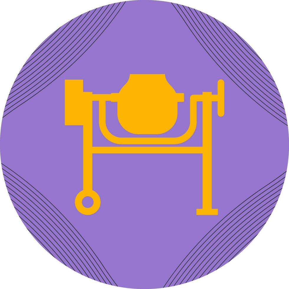 Cement Mixing Vector Icon