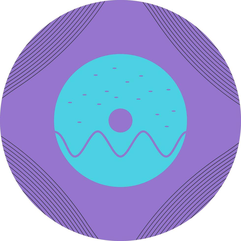 Doughnut sprinkled Vector Icon