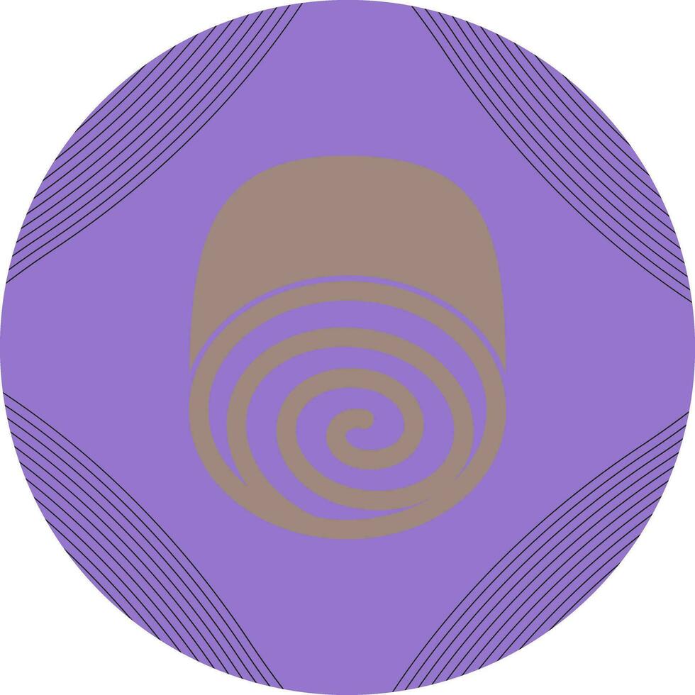 Swiss roll Vector Icon
