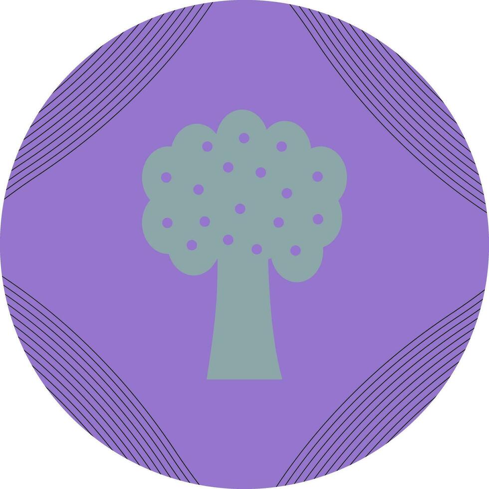 icono de vector de árbol frutal