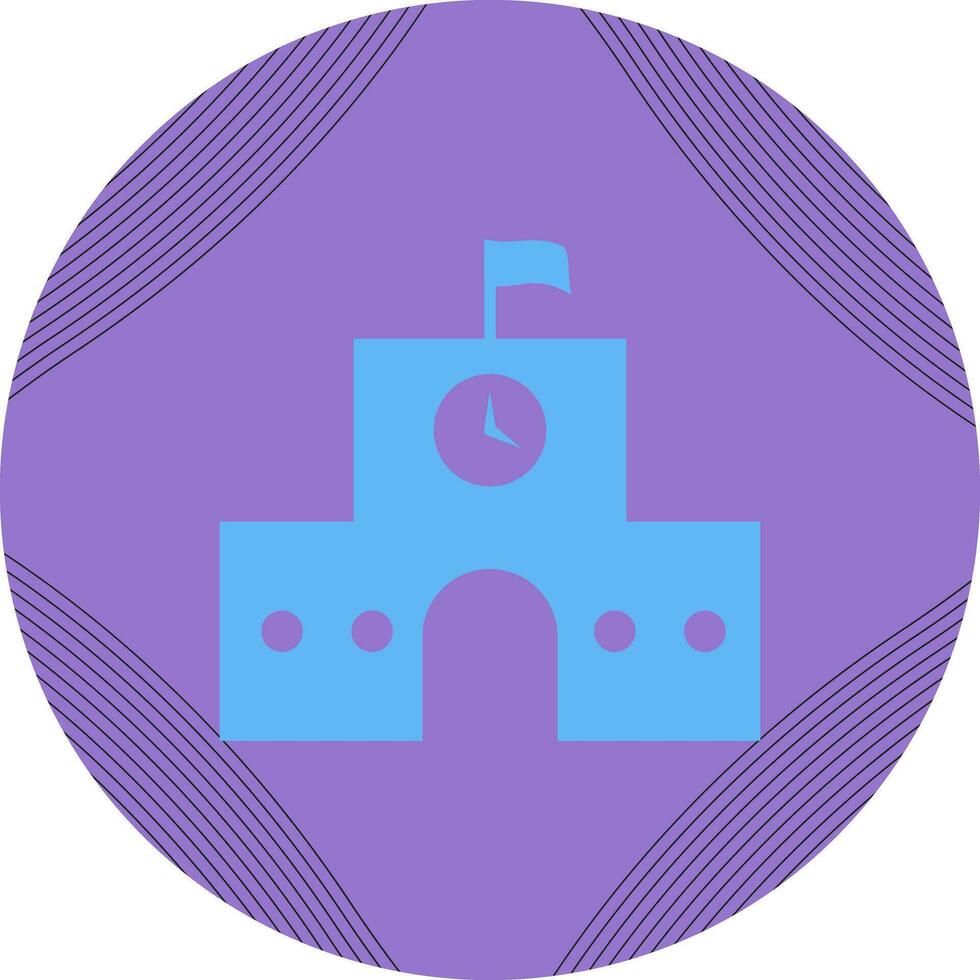School building Vector Icon