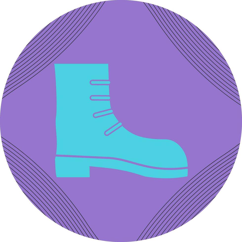 icono de vector de bota de camping